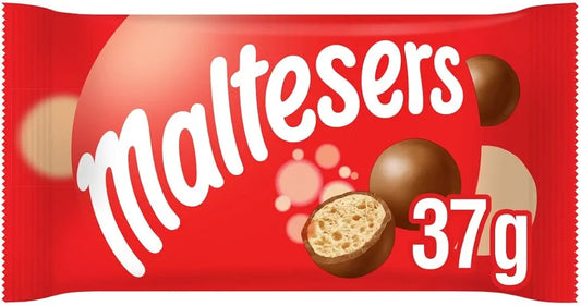 Maltesers Milk Chocolate | Full Box | Gift Box | Sharing Pack | 25 Bags x 37g