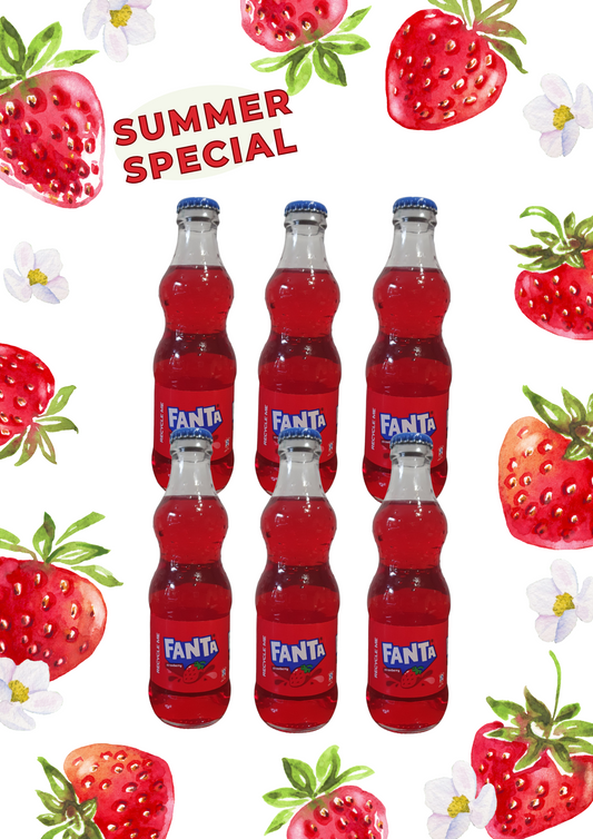 Fanta Strawberry – Glass Bottles (250ml) – Pack of 6 / 12 / 24 MARKET DADA