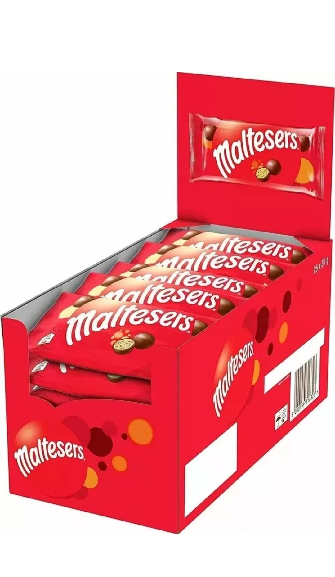 Maltesers Milk Chocolate | Full Box | Gift Box | Sharing Pack | 25 Bags x 37g