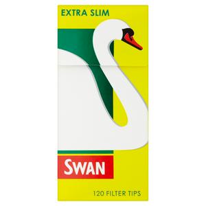 Swan Extra Slim Filter Tips - Full Box Of 20 Total 2400 Tips