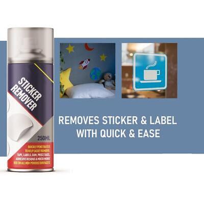Sticker Remover Spray Rapide Helps Remove Stickers Gum Adhesive & Goo 250ml MARKET DADA