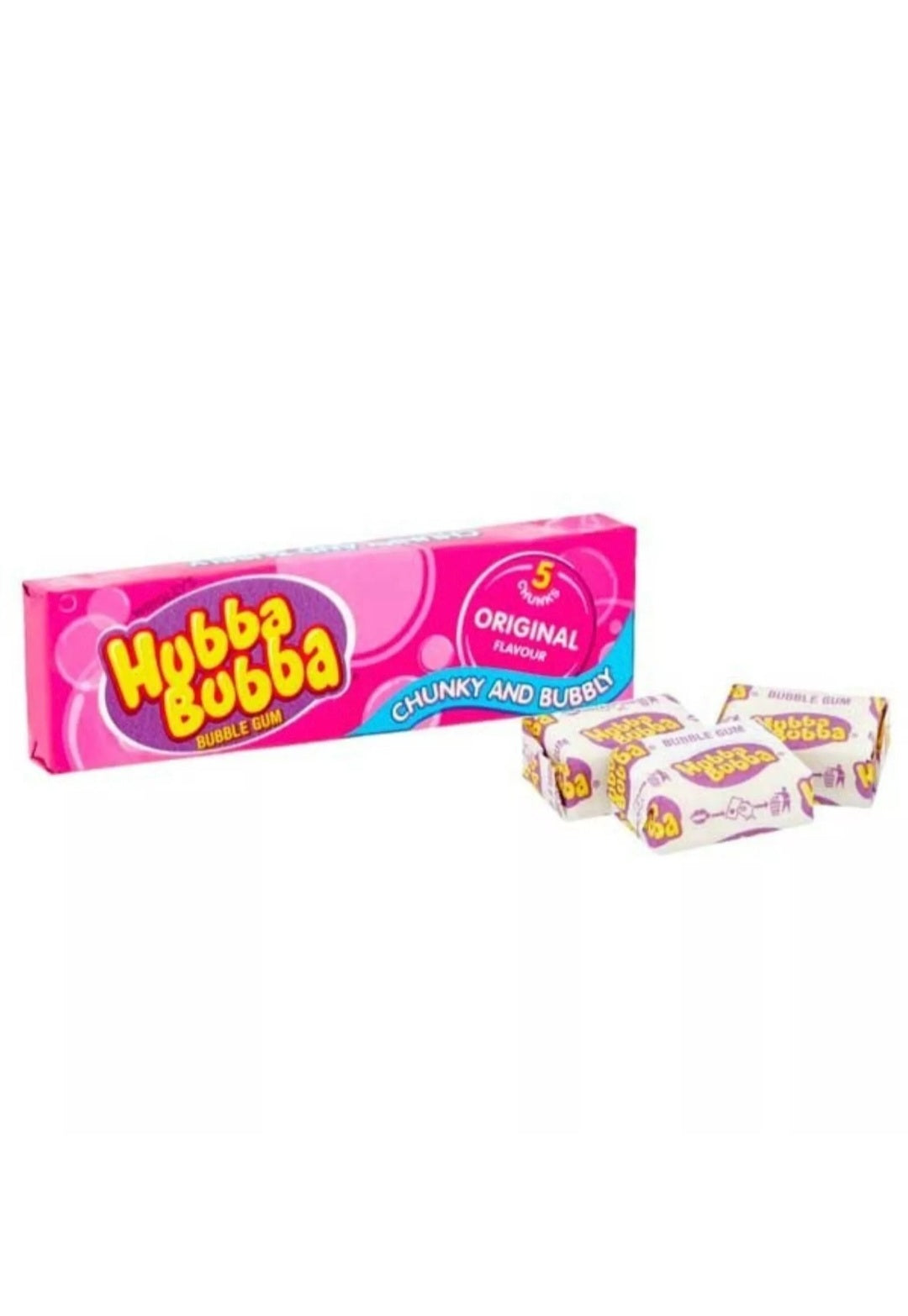 Hubba Bubba Bubble Gum Original Flavour Pack Of 20 X 5 Pcs Full Box MARKET DADA