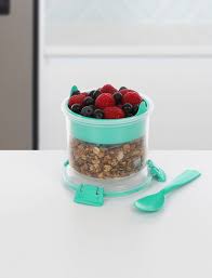 Sistema Klip It Colour Accents Breakfast To Go Container, Assorted Colours MARKET DADA