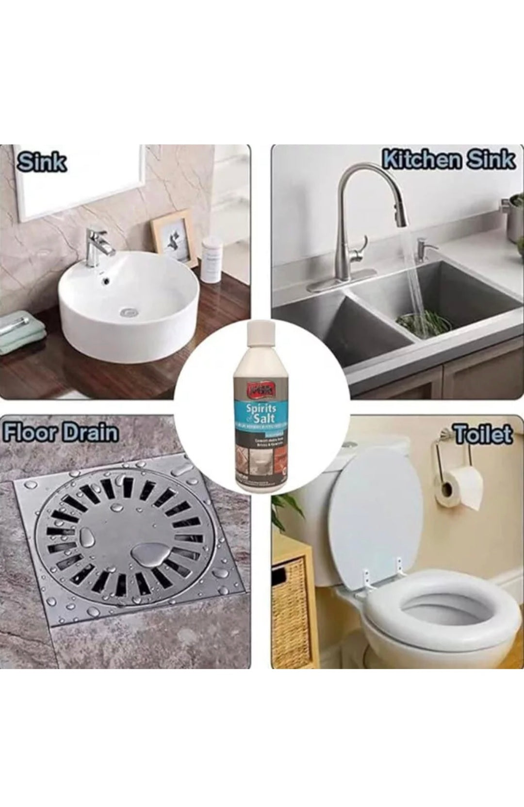 Spirits of Salts Multi-purpose Drain & Toilet Cleaner 500ml MARKET DADA