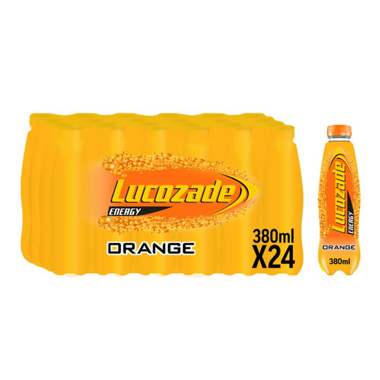 Lucozade Energy Orange Sparkling Energy Drink – Powered by Glucose – Available in 12x380ml and 24x380ml Multipack Packs MARKET DADA