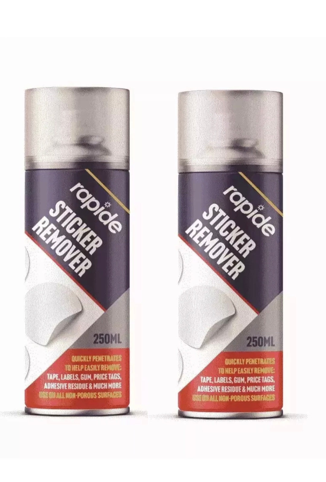Sticker Remover Spray Rapide Helps Remove Stickers Gum Adhesive & Goo 250ml MARKET DADA