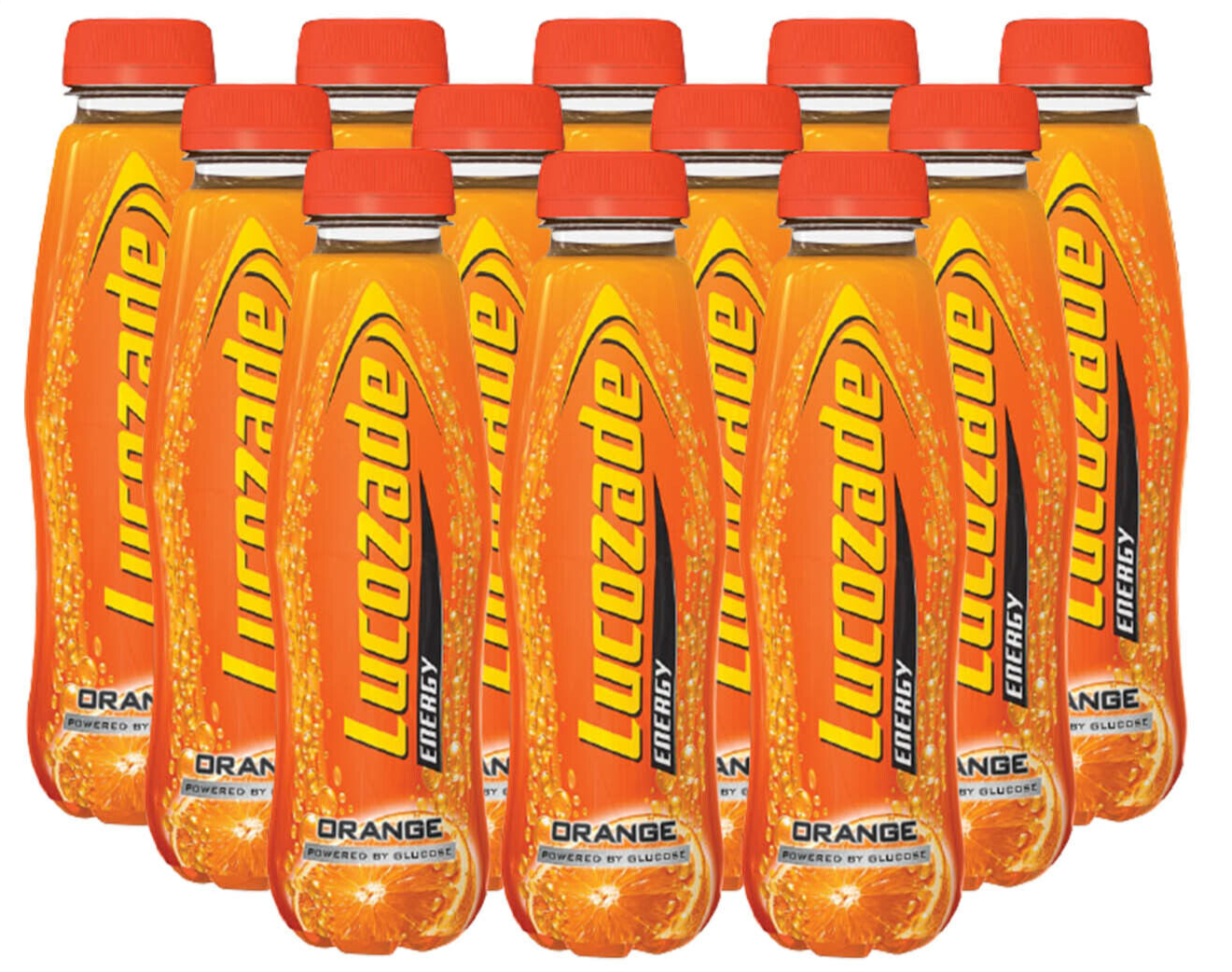 Lucozade Energy Orange Sparkling Energy Drink – Powered by Glucose – Available in 12x380ml and 24x380ml Multipack Packs MARKET DADA